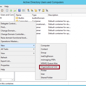 Organizational Unit - Active Directory - Domain Controller - Group Oplicy - OU