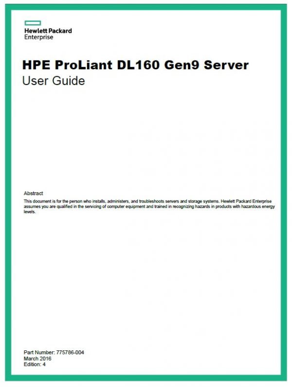 سرور اچ پی - سرور - HPE Proliant - DL160 Gen9