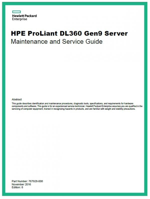 سرور اچ پی - سرور - HPE Proliant - DL360 G9