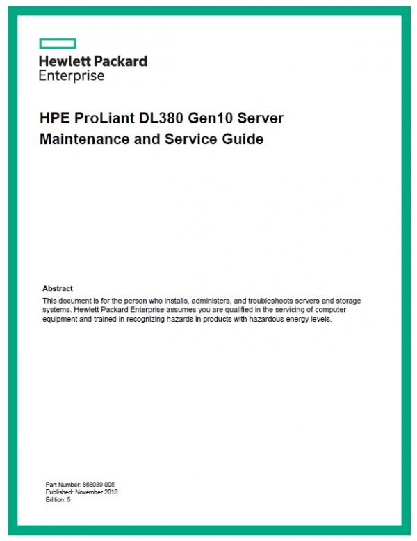 سرور اچ پی - سرور - HPE Proliant - DL380 G10