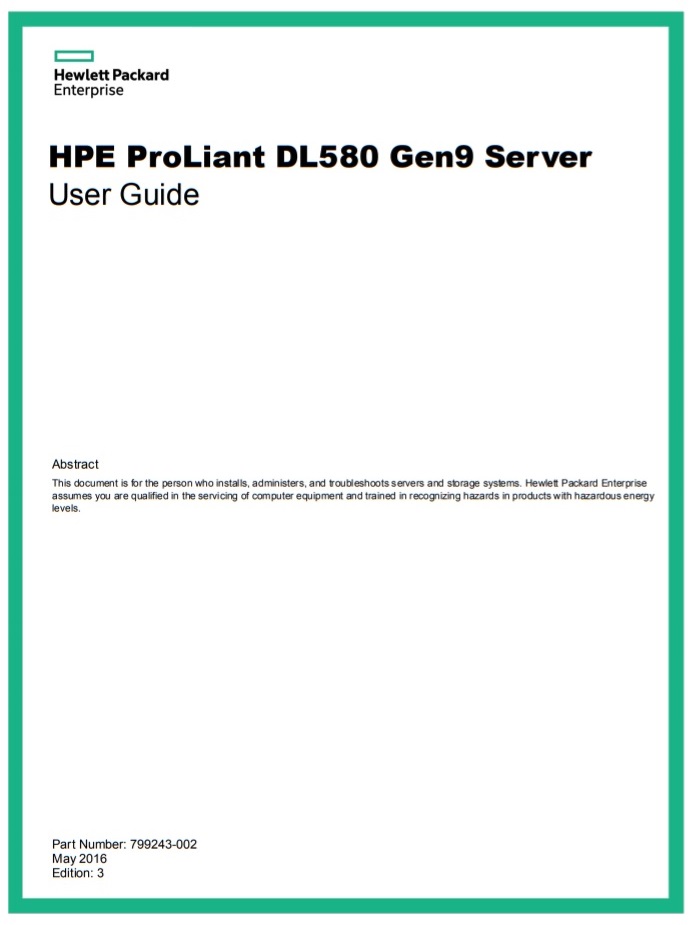 سرور اچ پی - سرور - HPE Proliant - DL580 Gen9