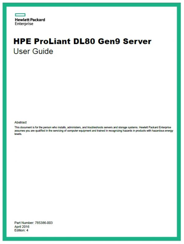 سرور اچ پی - سرور - HPE Proliant - DL80 Gen9