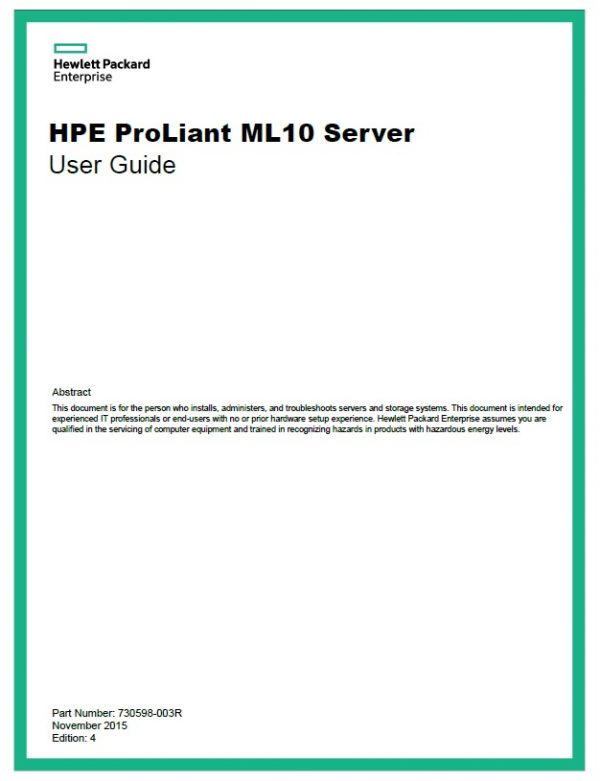 سرور اچ پی - سرور - ML10 - HPE Proliant