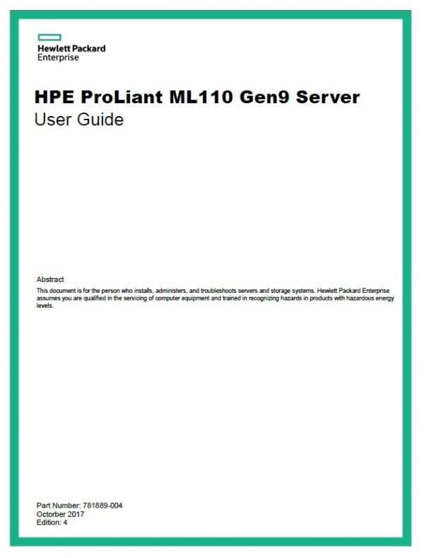ML110 Gen9 - HPE Proliant - سرور - سرور اچ پی