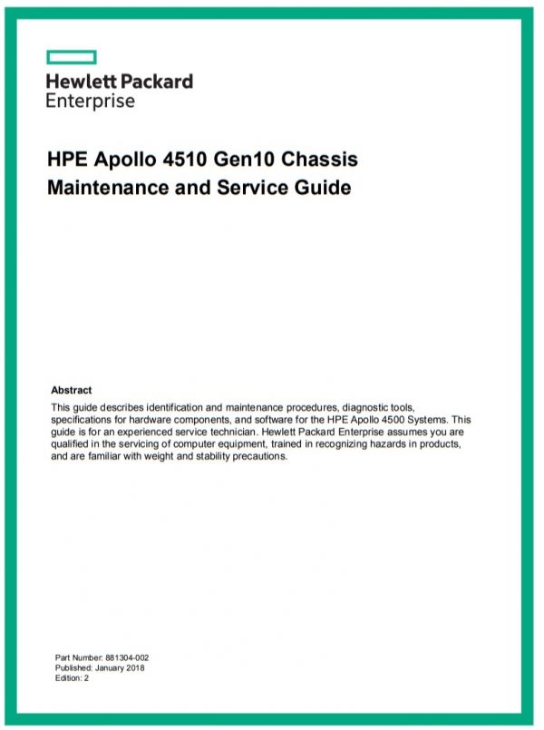 HPE Apollo - 4510 Gen10 - سرور - سرور اچ پی