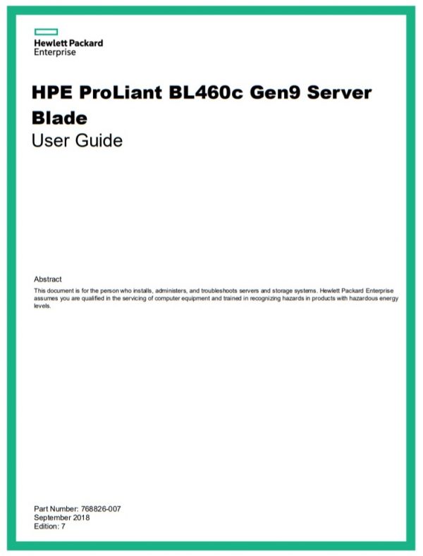 BL460c Gen9 - سرور اچ پی - سرور - HPE Proliant