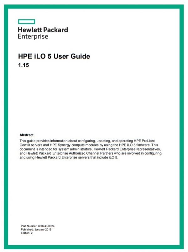 HPE - iLO 5 - سرور